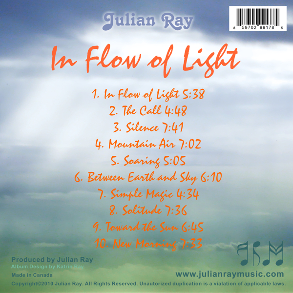 In Flow of Light back cover