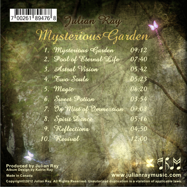 Mysterious Garden back cover